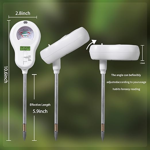 Soil Moisture Meter, Plant Water Monitor, Hygrometer Sensor for Gardening, Farming, Indoor and Outdoor Plants (Basic Style + Two prode)