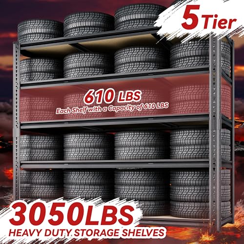 48"W Garage Shelving Heavy Duty (5 Count)