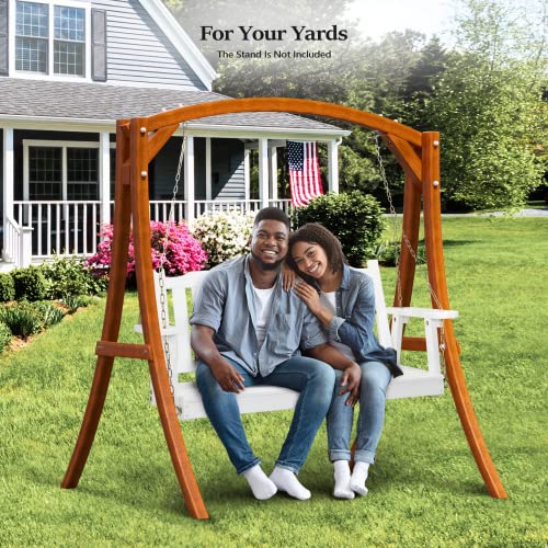Upgraded 4 FT Wooden Porch Swing