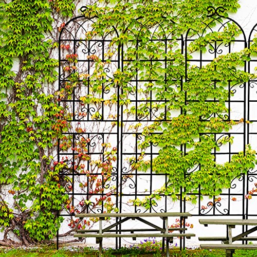 8 Pack Metal Garden Trellis for Climbing Plants