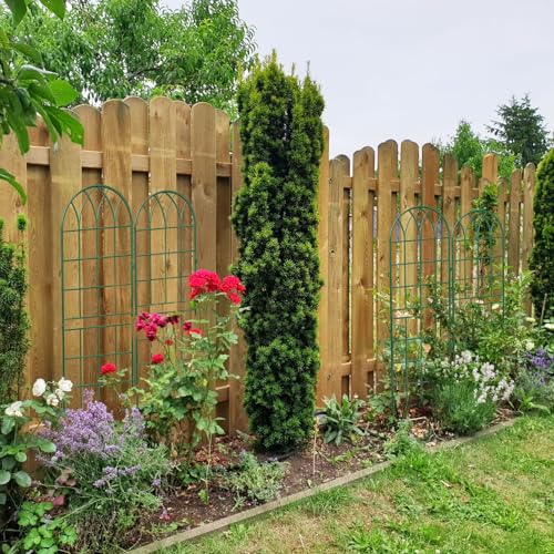 4 Pack Garden Trellis for Climbing Plants (59''H x 16''W/4 Pack / Green)