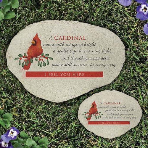 Cardinal Memorial Garden Stone (Wings So Bright / Large)