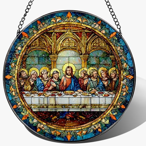 8 Inch the Last Supper Suncatcher Ornament (Last Supper-a)
