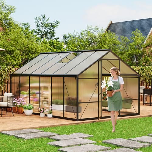 8 x 12 FT Greenhouse (Black / 8x12FT)