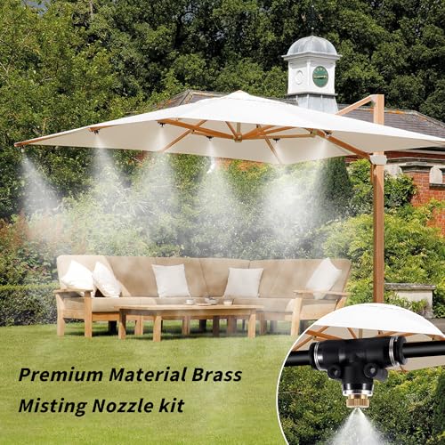 20 Pack Brass Misting Nozzles 10 (20pc 0.3mm-Misting Nozzle With O Ring)