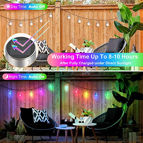 8Pack Outdoor Hanging Solar Lights (Multicolor / 8P)