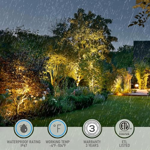 6 Pack Dia.4 Inch 5CCT Well Lights Shielded Top Black (Black)