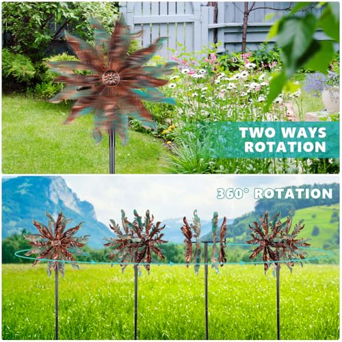 360° Wind Spinners Outdoor (14inch(Verdigris))
