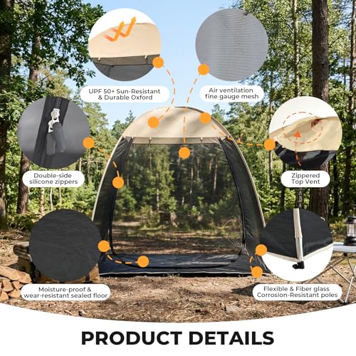 Pop Up Screen House Tent (7 x 4 x 6.5 FT)