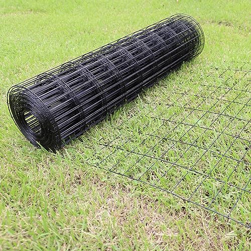 Black PVC Coated Welded Wire Fence 48" x 50' Roll (Black / 2''x4'' 14GA 48''x50')
