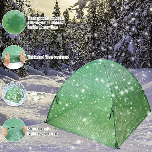 Plant Tent Outdoor Winter Shrub Cover Green Frost Tents Plant Covers Freeze Protection Tent Waterproof Plant Frost Protector Plant Guard Cover to Protect Plants Vegetable from Animals