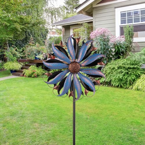 Wind Spinners Outdoor (17" Dia(Dark Blue))