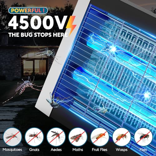 Solar Bug Zapper Outdoor (White)