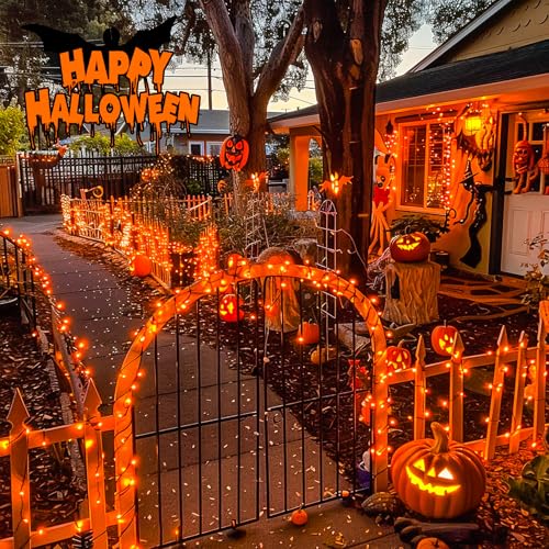 600 LED Solar Halloween Lights (Orange / 600LED*1)