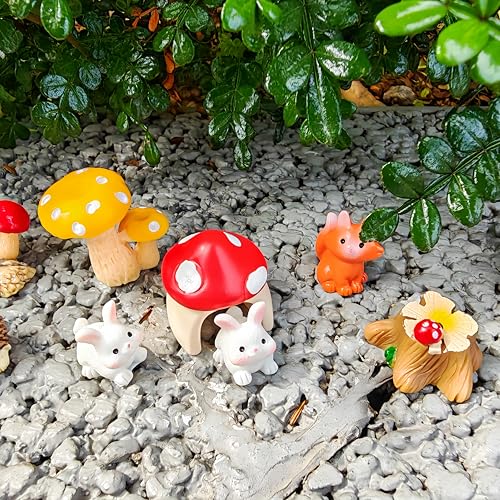 44PCS Miniature Garden Accessories Set (Mushroom)