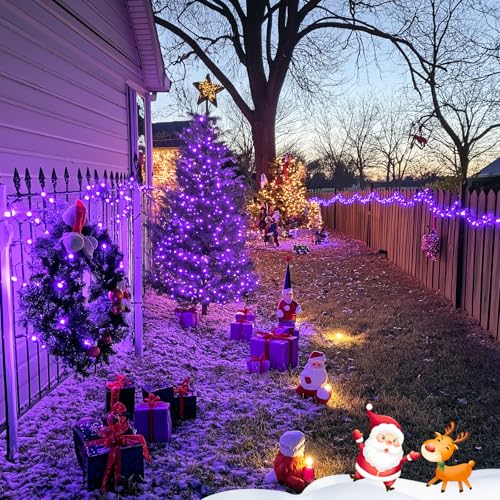 600 LED Solar Halloween Lights (Purple / 600LED*1)