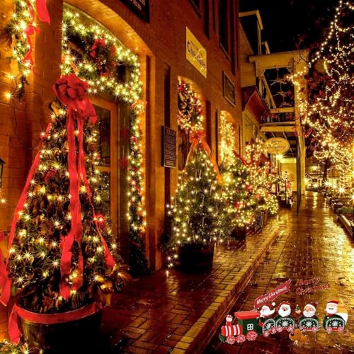 Solar Christmas Lights Outdoor (6 PACK / Warm White)