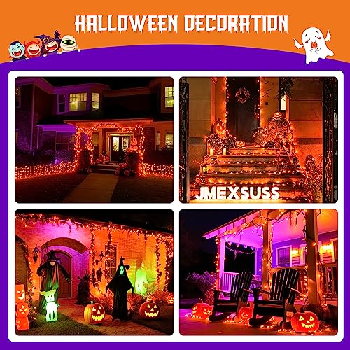 2 Pack Solar Halloween Lights (Orange / 100LED*2)