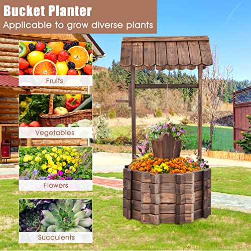 Outdoor Wishing Well Planter