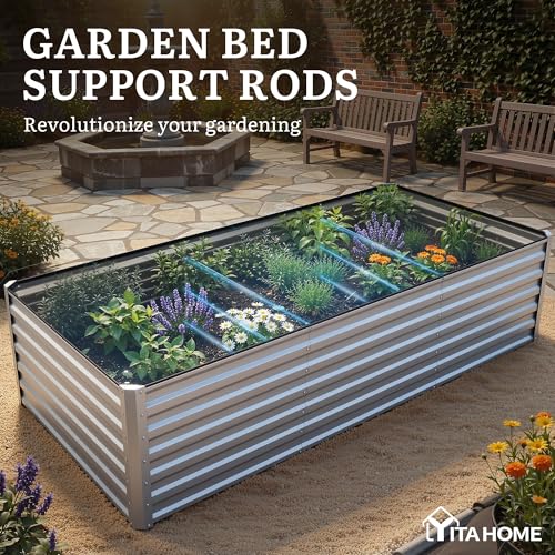 8x4x2ft Galvanized Raised Garden Bed (8x4x2ft / Silver)