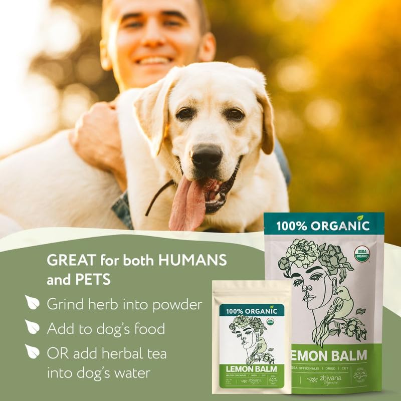 Organic Lemon Balm Leaves 4oz (4 Ounce)