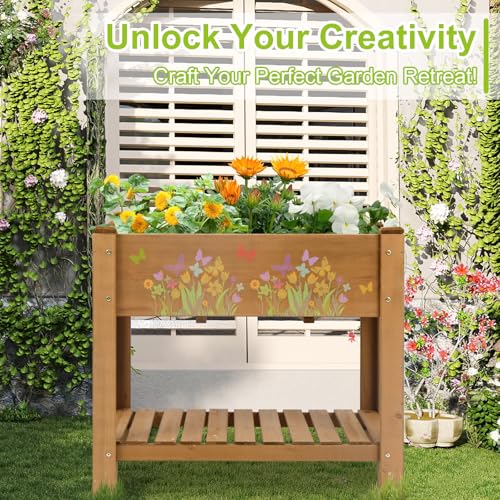 Raised Garden Bed with Legs (33.5" x 18" x 30")