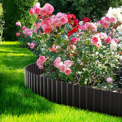Corrugated Metal Garden Edging 6" x 60Ft (Black)