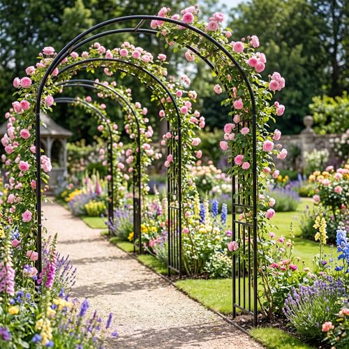 Moccha Garden Arch Arbor Trellis (47" x 17.5" x 86")