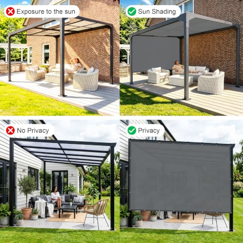 Shade Cloth 5x8 FT HC (0 5'×0 8' / Dark Grey)