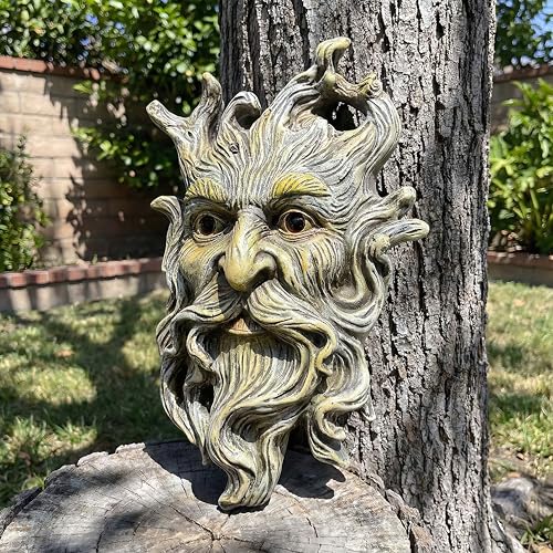 10.1" Whimsical Tree Face Sculpture (Brown 460)