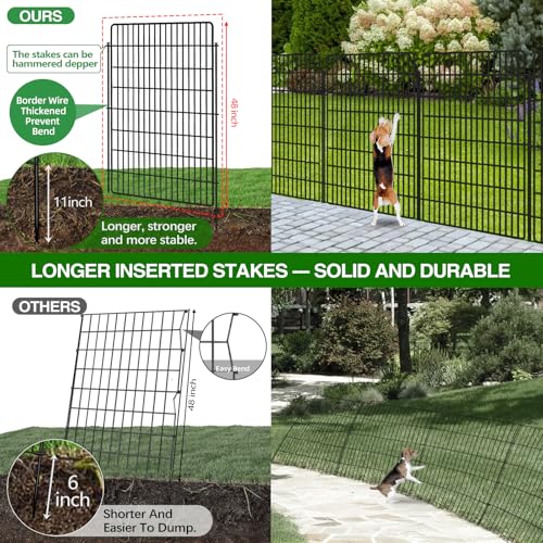 10 Panels Garden Fencing Animal Barrier (48in(H))