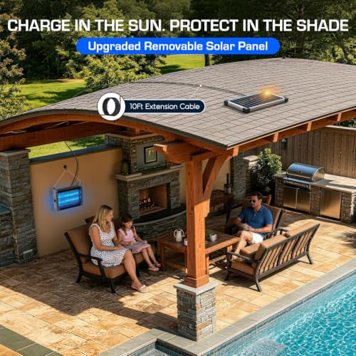 Solar Bug Zapper Outdoor (Gray)