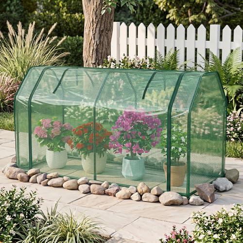 Portable Mini Greenhouse with Roll (Green)