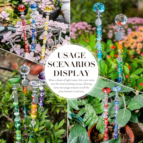 513Pcs DIY Beaded Garden Stakes (colorful)
