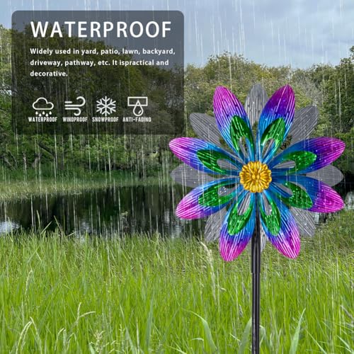 13" Metal Wind Spinner Outdoor (Purple1)