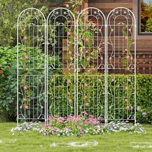 2 Pack Garden Trellis (87"x20" (2 Pack) / White)