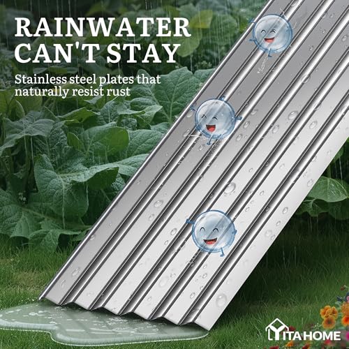 2pcs 8x4x1.5ft Galvanized Raised Garden Bed (8x4x1.5ft 2pcs / Silver)