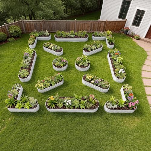 Anleolife 14 Bed Heart (Set of 14 / Cove-white)