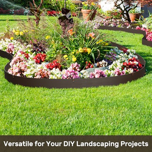 78FT Landscape Edging Coil Kit 8 inch High for Flower Bed (26 Count)