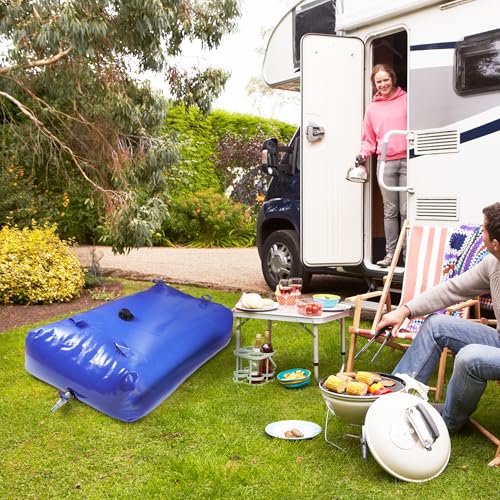 540L 142.7 Gal Water Storage Bladder Large Capacity Foldable (540L/142.7Gal / Blue)