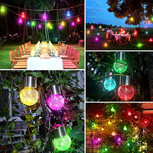 8Pack Outdoor Hanging Solar Lights (Multicolor / 8P)