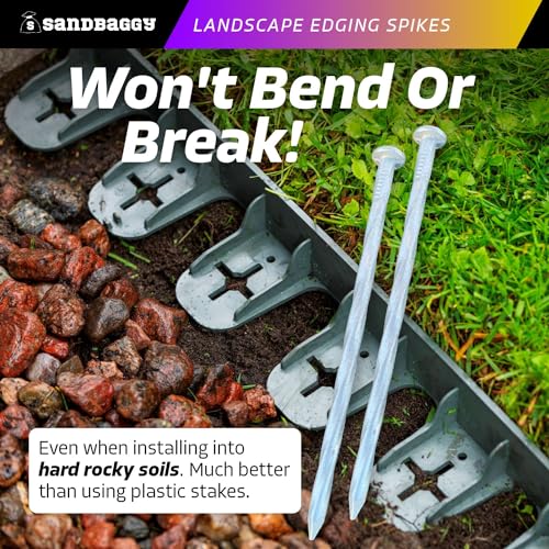 6 Inch Galvanized Landscape Edging Spikes