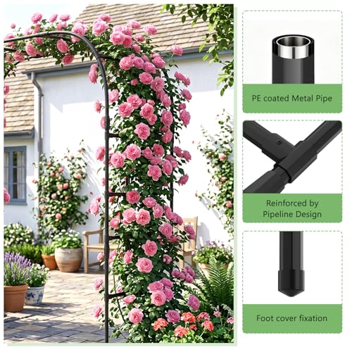 87" H x 79" L Garden Arch Trellis (87"H x 79"L x 16"W)