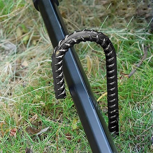 16 Inch J Hook Rebar Stakes (Black / 16 inch)