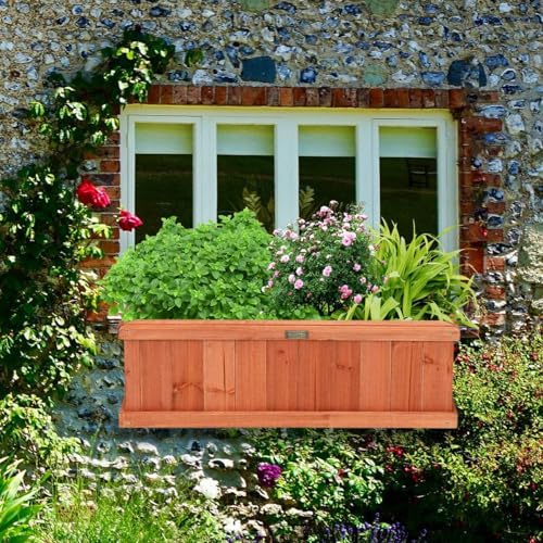 Raised Garden Bed Set of 2 (Cedar Brown / 28"x10"x10")