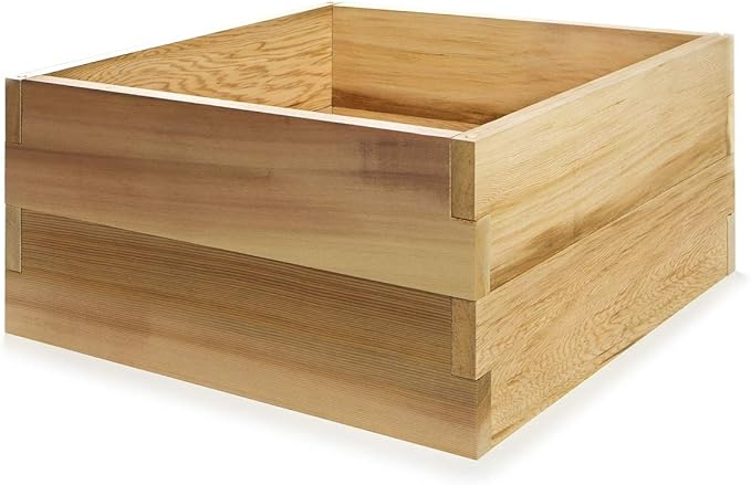 All Things Cedar RG36-2 3-ft x 3-ft 2-Tier Cedar Raised Garden Box | Expandable Plant Bed, Stackable Wooden Planter - Easy Assembly, Western Red Cedar Build, Outdoor Gardening Solution