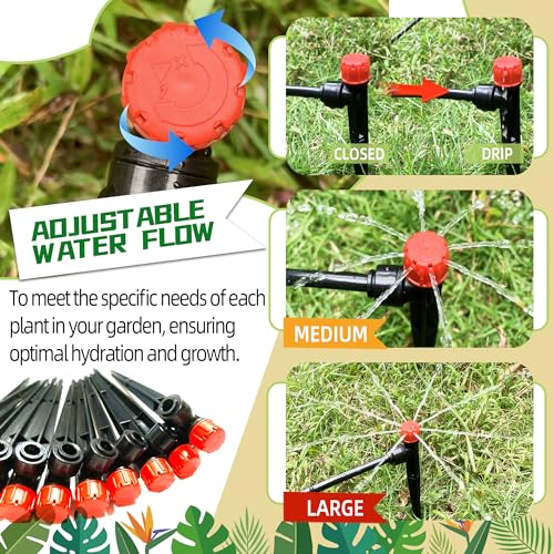 10PCS Push to (10PCS Drip Irrigation Emitters Sprayer)