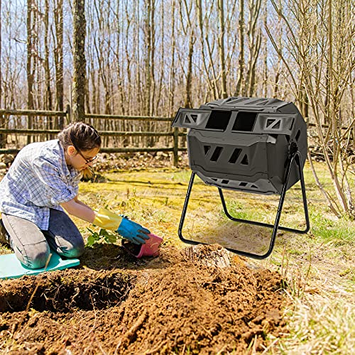 Compost Tumbler (Black / 43 Gallon)