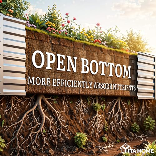 8x4x2ft 2pcs Large Raised Garden Bed Kit (Silver Gray / 8x4x2ft 2pcs)