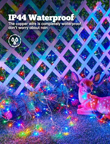 120 LED Solar Fairy Lights Outdoor Waterproof IP65 (Multicolor / 9.8Ft)
